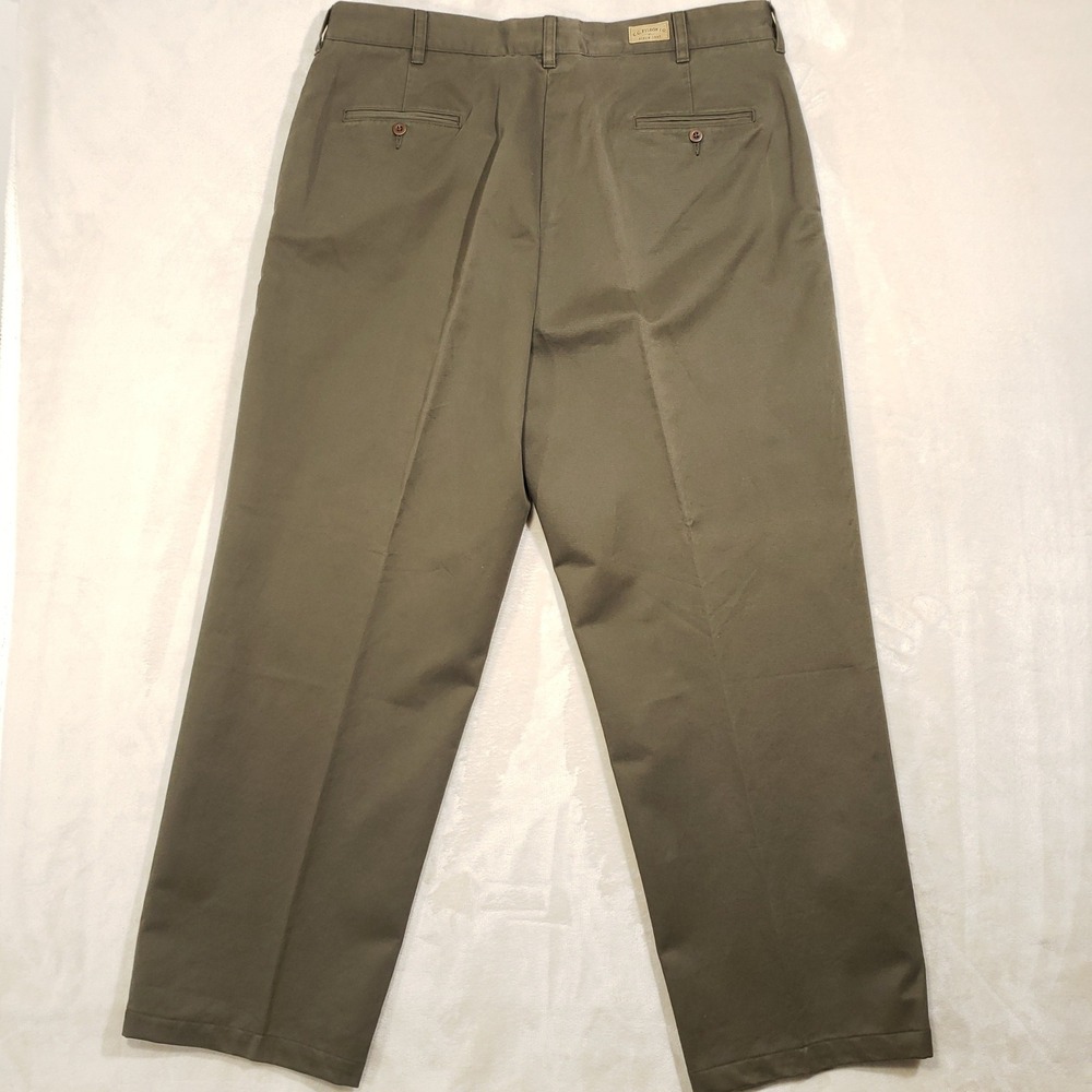 Filson Chino Pants Mens 38 Olive Green Cotton Twill Straight Leg Work Trousers - Picture 3 of 10
